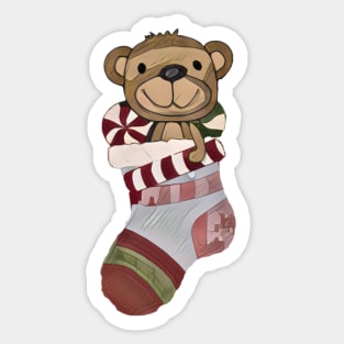 Christmas Stocking Apparel Sticker